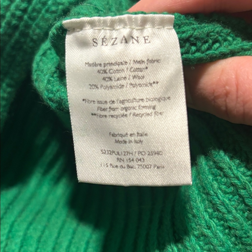 Sezane Emilia Split Back Turtle Neck Sweater - image 7